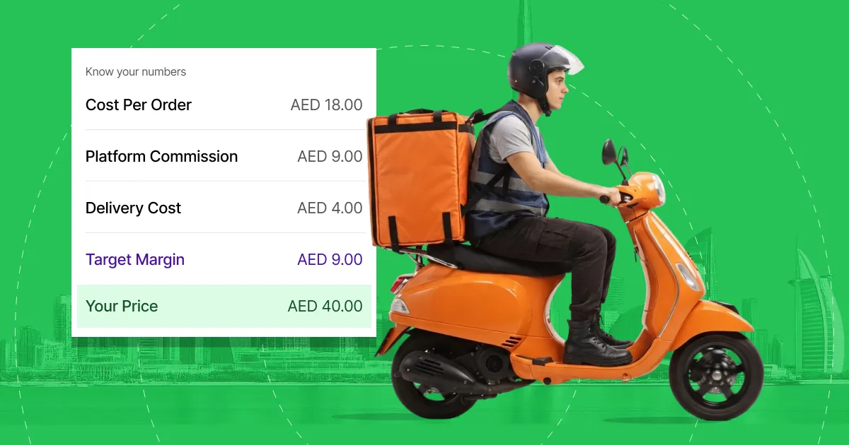 Featured graphic for the blog post on a food delivery pricing strategy that protects margin