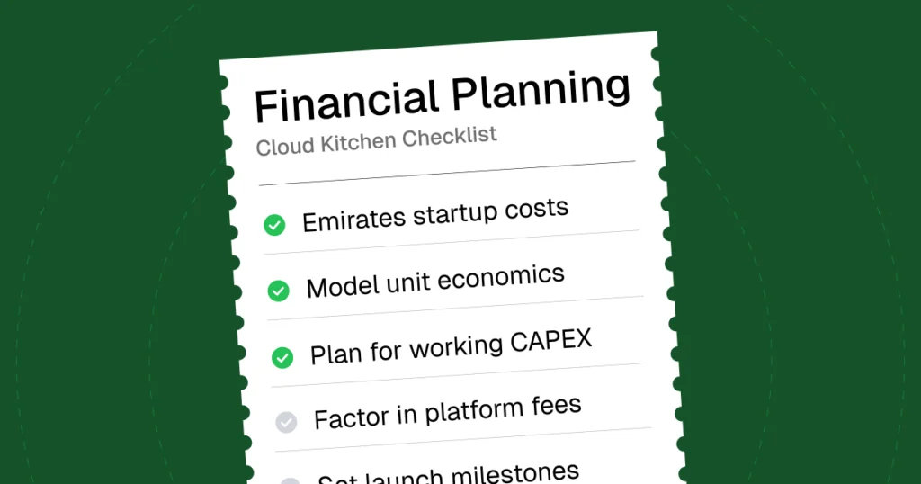 Cloud Kitchen Financial Planning Guide for UAE